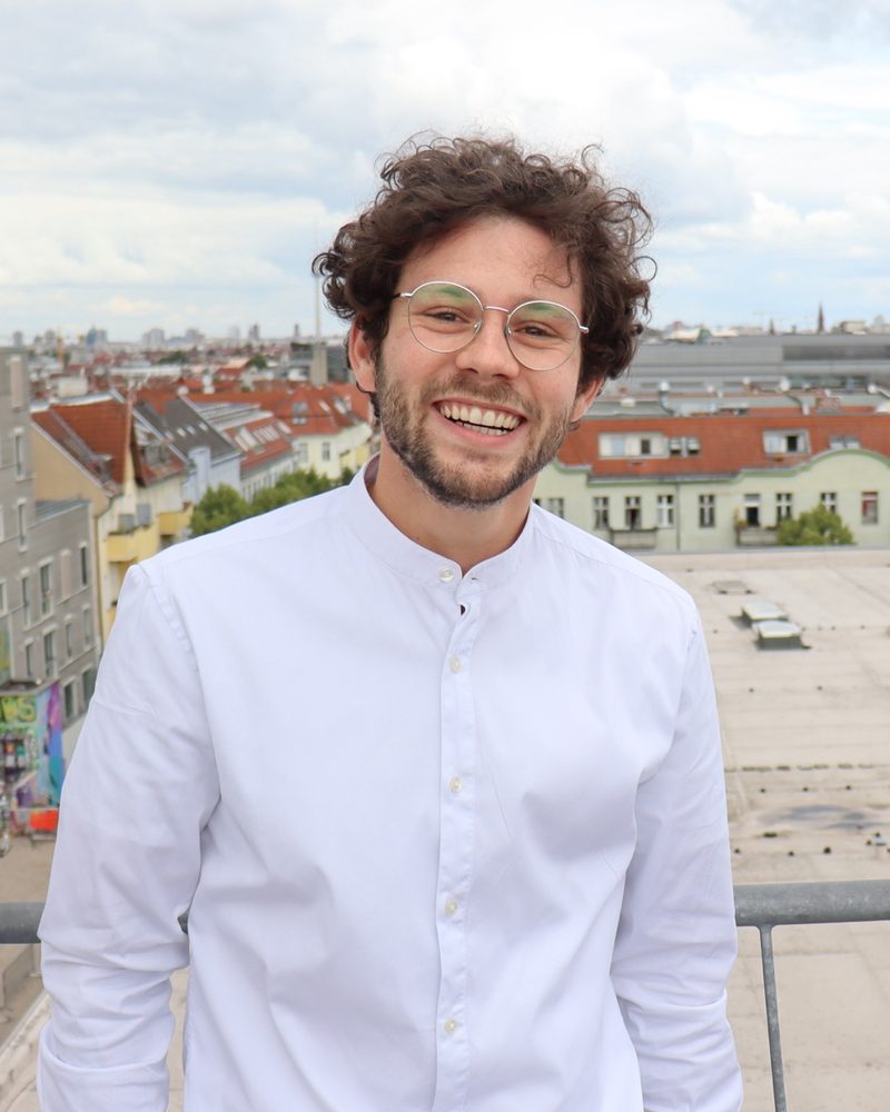 Jannis Duckek on a rooftop in Berlin